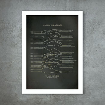 Known Pleasures Lake District Poster Print, 3 of 3