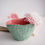 A Handmade Ceramic Turquoise And Pink Vase, thumbnail 3 of 7