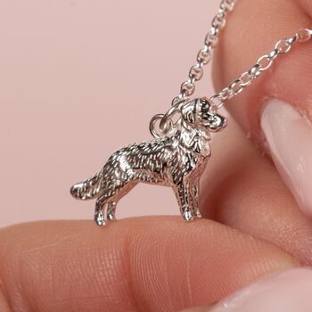Personalised Golden Retriever Sterling Silver Necklace, 2 of 10