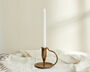 Doré Gold Iron Candle Holder, thumbnail 1 of 3