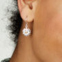 Sterling Silver Daisy Hook Earrings, thumbnail 1 of 5