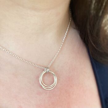 Waves Circle Necklace, 3 of 5