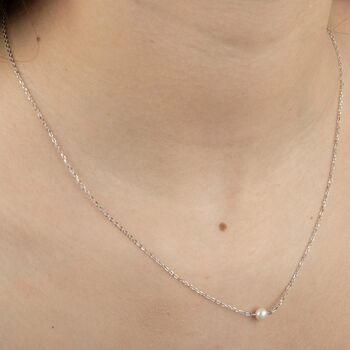 Single Pearl Necklace, 3 of 4
