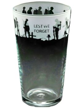 Remembrance Day Personalised Pint Glass, 3 of 11