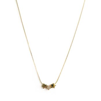 18k Gold Plated Delicate Star Cluster Necklace, 2 of 2