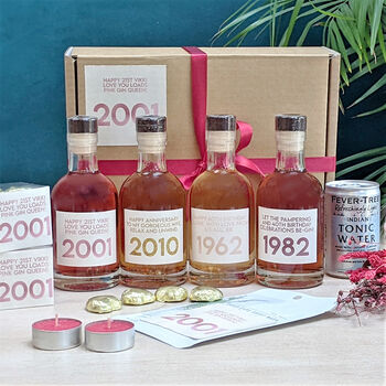 Personalised Special Year Gin And Spa Gift Box, 3 of 9