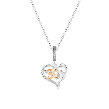 30th Birthday Silver Necklace Personalised Jewellery Gift, 5 of 5