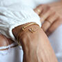 Rainbow Crystal Initial Bracelet In Gold Plating, thumbnail 4 of 12