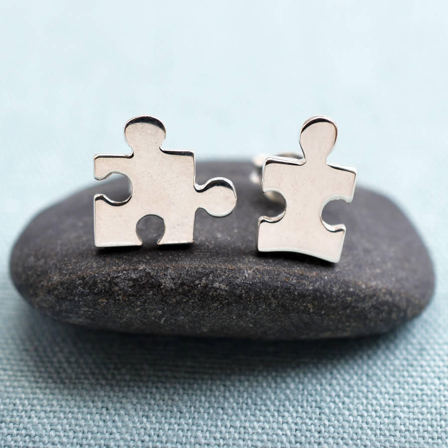 engraved jigsaw necklace by lily charmed