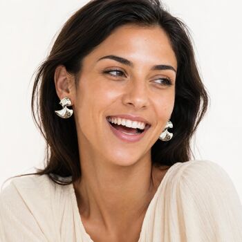 Lotus Clip On Earrings, 2 of 6