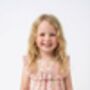 Edith Pink Floral Frill Dress, thumbnail 9 of 9