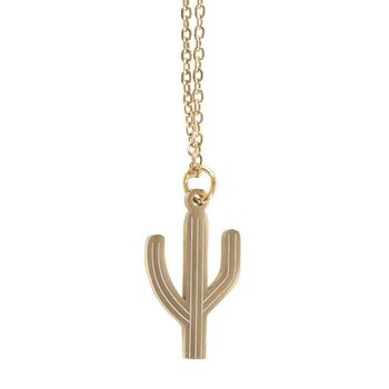 Cactus Necklace On Greeting Card, 2 of 2