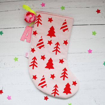 Personalised Screen Printed Christmas Stocking, 2 of 12