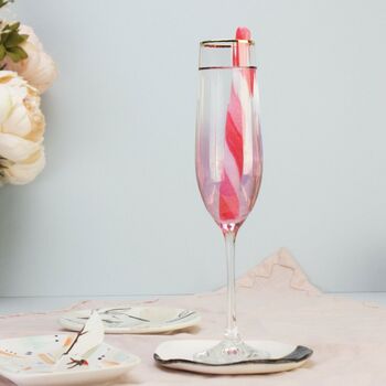 Alcoholic Raspberry Gin Edible Drink Stirrers, 4 of 4