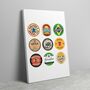 Newcastle Beer Mat Canvas, thumbnail 1 of 2
