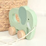 Personalised Wooden Elephant Toy Custom Name Gift, thumbnail 3 of 5