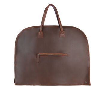 Classic Leather Garment Suit Carrier, 4 of 10