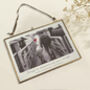 Personalised Family Photo With Hand Stitched Heart, thumbnail 2 of 4