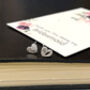 Sterling Silver Tiny Mismatched Heart Christmas Earrings, thumbnail 10 of 12