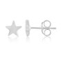 Dainty Star Stud Earrings In Silver Or Gold Vermeil, thumbnail 4 of 9