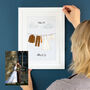 Personalised Wedding Anniversary Illustrated Fine Art Print, thumbnail 4 of 5