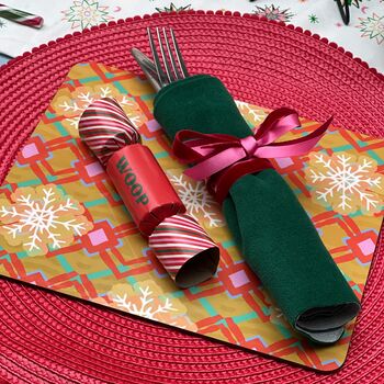 Pack Of Four Vibrant Christmas Placemats, 4 of 12