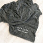 Personalised Luxury Large Super Soft Charcoal Blanket, thumbnail 2 of 11
