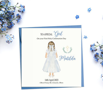 1st Holy Communion Card For A Special Girl, 2 of 6