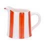 Orange Stripe Stoneware Creamer Jug, thumbnail 3 of 3