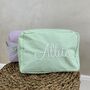 Personalised Stripe Embroidered Makeup Cosmetic Bag, thumbnail 8 of 9