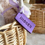 Baby Basket Or Blanket Personalised Leather Tag, thumbnail 2 of 12