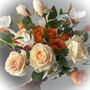 Faux Bouquet Orange Mix, thumbnail 2 of 2