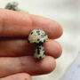 Tiny Polished Dalmatian Jasper Mushroom Crystal, thumbnail 1 of 4