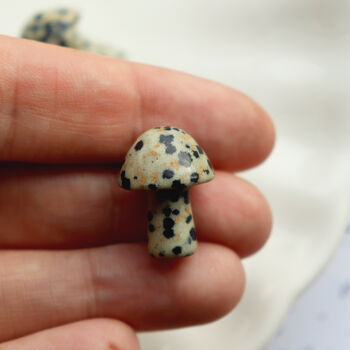 Tiny Polished Dalmatian Jasper Mushroom Crystal, 3 of 6