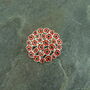 Poppy Red Flower Posy Brooch, thumbnail 2 of 3