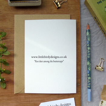 Roe Deer Greetings Card, 3 of 9