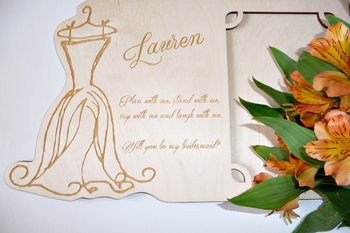 Personalised Bridesmaid/Maid Of Honour Photo Frame, 2 of 3