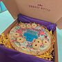 Father’s Day White Chocolate And Raspberry Personalised Giant Cookie – Handmade Gift, thumbnail 4 of 5