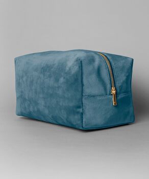 Embroidered Velvet Make Up Bag With Pom Pom, 3 of 8