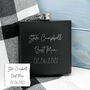 Personalised Handwriting Black Hip Flask, thumbnail 3 of 7