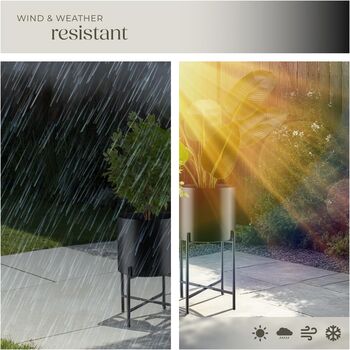 Plant Stand Pot Indoor Outdoor Metal Stands Set Of Two, 7 of 12