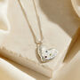 Confetti Birthstone Chunky Heart Necklace, thumbnail 2 of 8