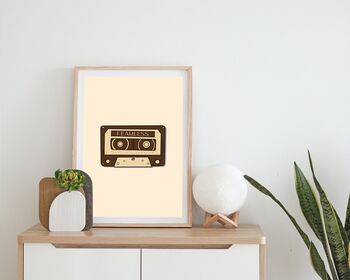 Taylor Swift Fearless Inspired Cassette Print, 3 of 5