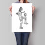 Set Of Three Womens Soccer Prints, thumbnail 4 of 4