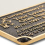 Personalized Brass Cross Or Angel Memorial Gift Plaque, thumbnail 6 of 6