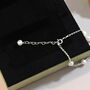Sara Roses Ivory Silver Pearl Ball Charm Gift Bracelet, thumbnail 5 of 5