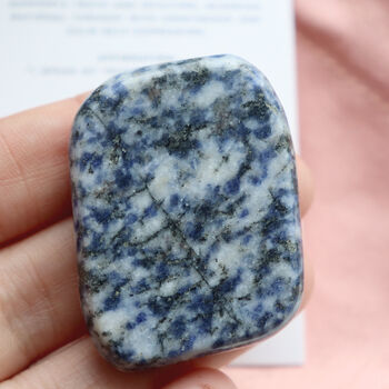 Brazilian Sodalite Smoothstone With Pouch | Crystal, 2 of 7