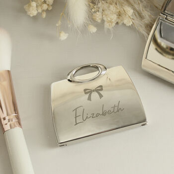 Personalised Handbag Compact Mirror Gift For Her, 2 of 4