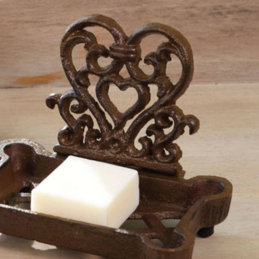 Cast Iron Heart Soap Dish By Dibor