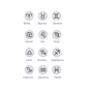 Sterling Silver Zodiac Sign Initial Star Birthday Necklace, thumbnail 8 of 8